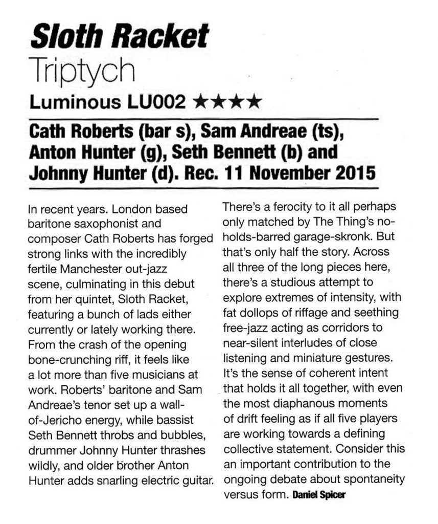 sloths-jazzwise-review